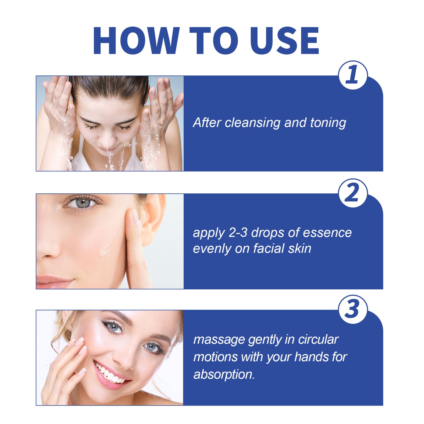 Facial Treatment Essence, Improve Fine Lines Lifting And Shrink Pore Acne Repair Moisturizing Essence