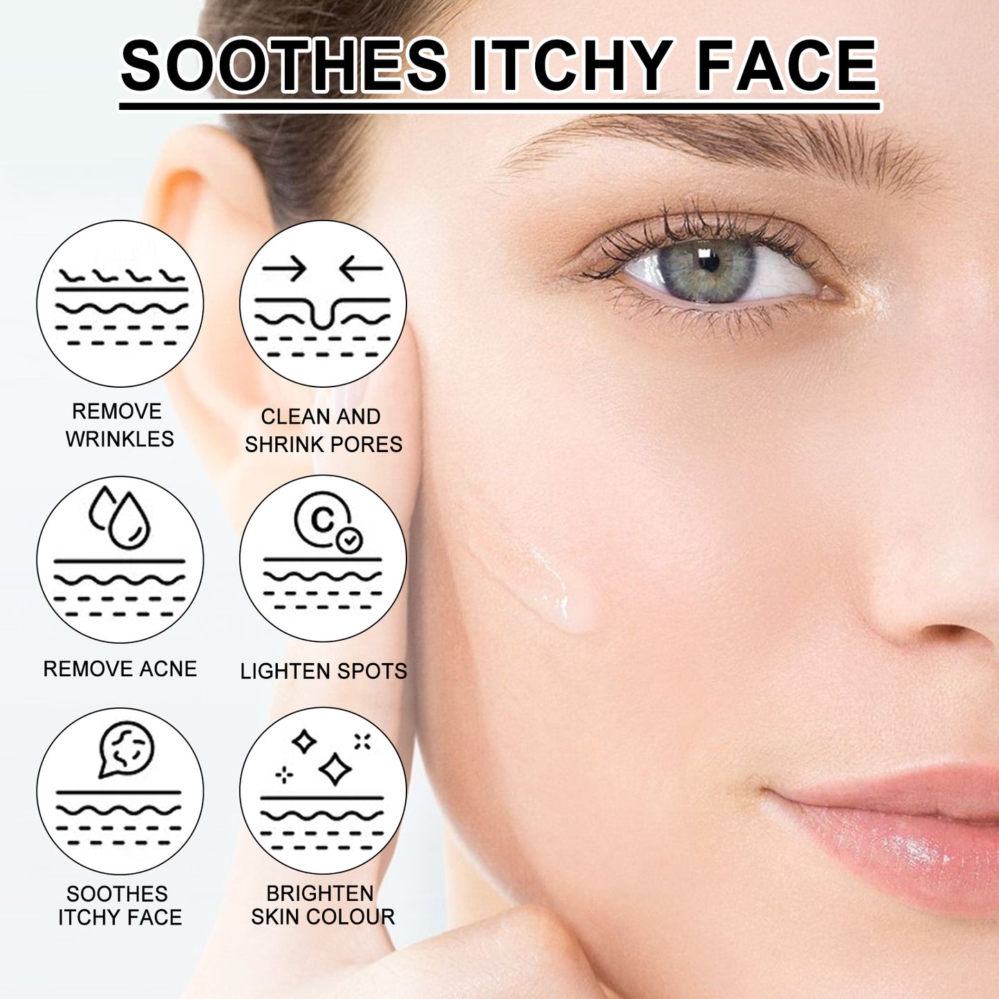 Facial Treatment Essence, Improve Fine Lines Lifting And Shrink Pore Acne Repair Moisturizing Essence