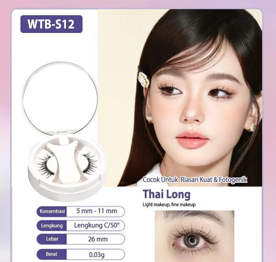 Natural Thick Portable Adhesive Free Eyelash Magnetic Suction Eyelash Style