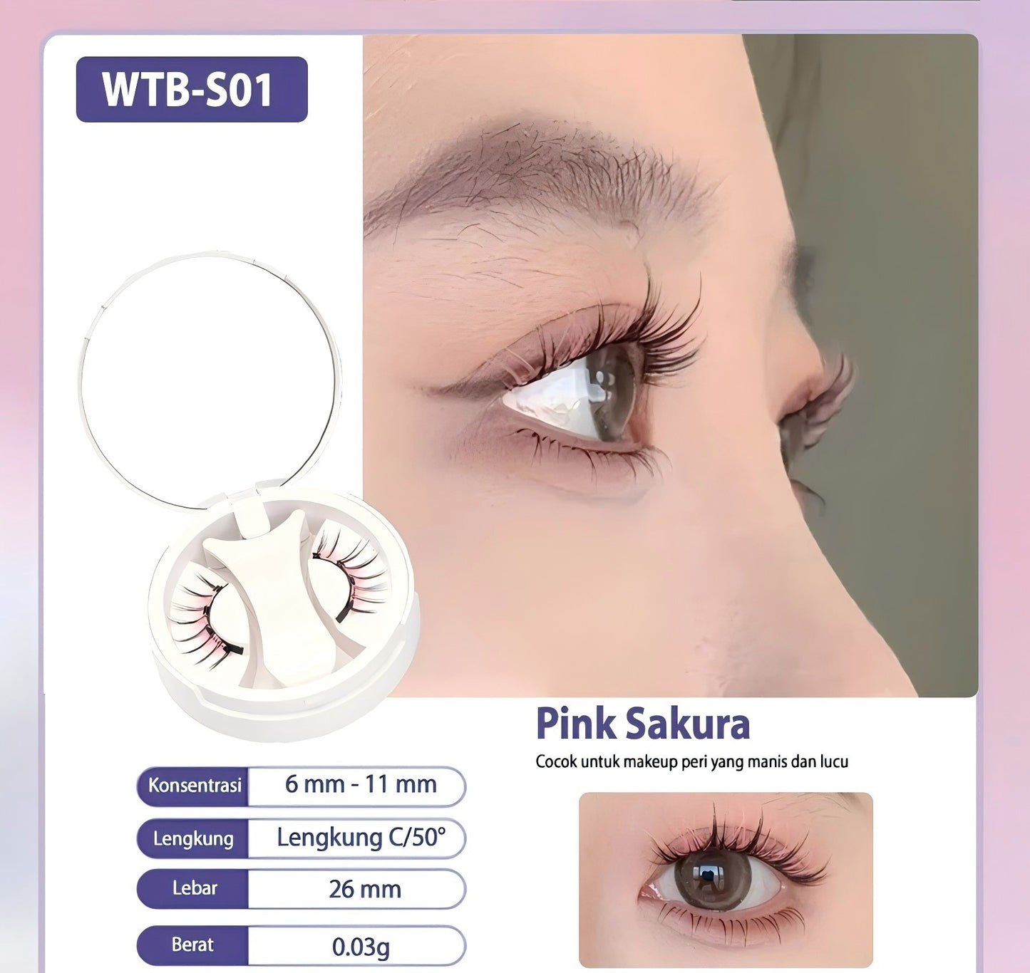 Natural Thick Portable Adhesive Free Eyelash Magnetic Suction Eyelash Style