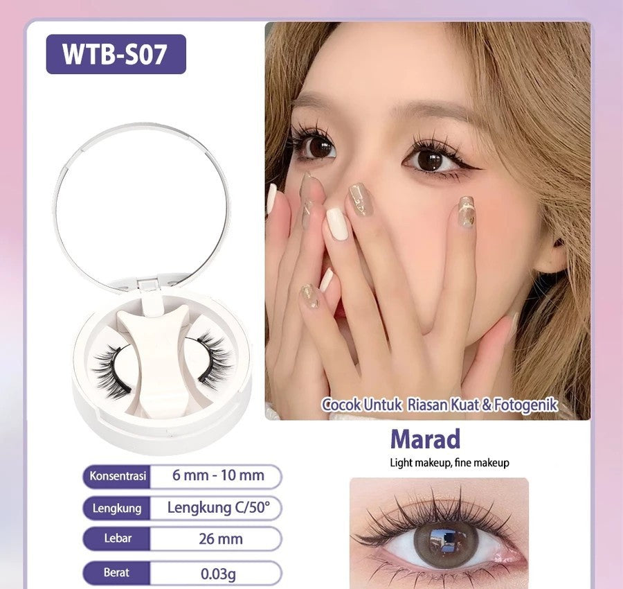 Natural Thick Portable Adhesive Free Eyelash Magnetic Suction Eyelash Style