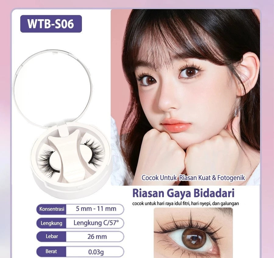 Natural Thick Portable Adhesive Free Eyelash Magnetic Suction Eyelash Style