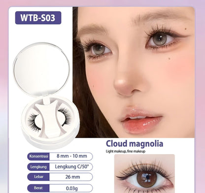 Natural Thick Portable Adhesive Free Eyelash Magnetic Suction Eyelash Style